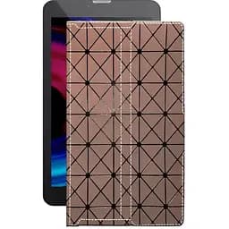 Чохол StatusCASE з екошкіри для планшету Pixus Touch 7 3G Коричневий ромб