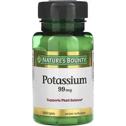 Калій Nature's Bounty Potassium 99 мг 100 каплет
