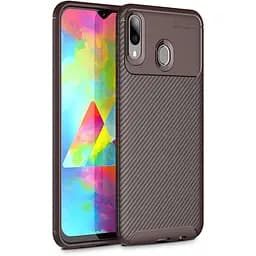 Чохол-накладка Toto TPU Carbon Fiber 1.5 mm Case Samsung Galaxy M20 Coffee