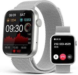 Розумний годинник EarlySincere для жінок з Bluetooth, відповіддю на дзвінок/набором, 1,9-дюймовий HD з повним сенсорним екраном