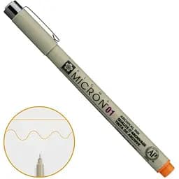 Линер Pigma Micron (0.1) 0.25 мм Оранжевый Sakura