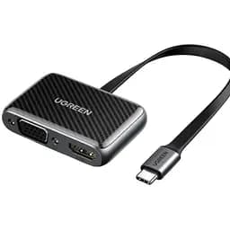 Перехідник Ugreen USB 2.0 Type-C HDMI+VGA HDMI 1.4b CM303 чорний