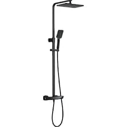 Душова система зовнішнього монтажу з термостатом Nett STB-32, Чорний