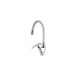 Змішувач для кухні Mixxus YUB4-279 Reflector White з білим силіконовим виливом (MI6486)