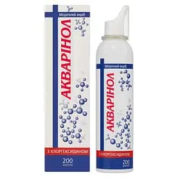Спрей назальный акваринол с хлоргексидином Красота и здоровье для промывания носа флакон с дозатором 200 мл