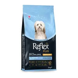 Повноцінний та збалансований сухий корм Reflex Plus для шкіри та шерсті собак малих порід з лососем 3 кг - мініатюра 3