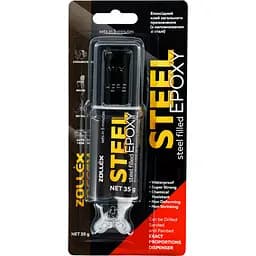 Епоксидний клей Zollex Steel Epoxy ST-400 із дозатором 35 г
