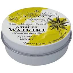 Массажная свечa Petits Joujoux Waikiki Beach Coconut and Pineapple с афродизиаками 43 мл