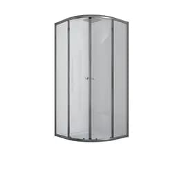 Душова кабіна без піддону Mixxus Plain SC01-90x90x185-TR прозоре скло 4 мм graphite MI6902, Універсальна, прозорий, графіт - мініатюра 4