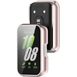 Чохол-накладка DK Пластик Soft-Touch Glass Full Cover Samsung Galaxy Fit3 (R390) (purple pink) - мініатюра 2