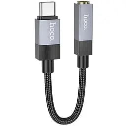 Переходник Hoco UPA32C Type-C на 3,5 мм, черный