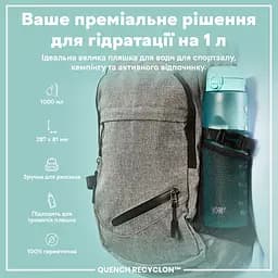 Спортивна пляшка Ion8 Quench Recyclon BPA Free, 1 л - Sonic Blue - мініатюра 2