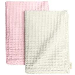 Набір рушників Cosas Cube White & Waffle Rose 2 шт. (SetTowel_95-SqWhite_130-Rose)