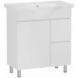 Тумба для підлоги RJ Lily-XO з умивальником RJ Lotus RZJ201 65 см Білий RJFU032-0165WHSET(RJFU032-0165WH + RZJ201) Білий