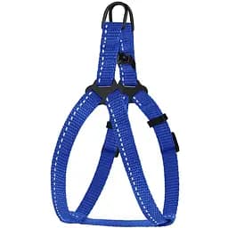 Шлея для собак Barksi Active світловідбивна (обхват грудей 24-30 см ширина 1 см) синя