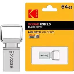 Флеш накопичувач Kodak mini metal K112 64 ГБ металевий