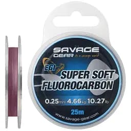 Флюорокарбон Savage Gear Super Soft EGI 25 м 0.29 мм 6.03 кг Pink