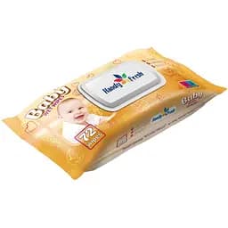 Салфетки влажные Handy fresh детские яблоко с клапаном 72 шт.