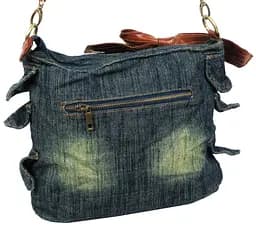 Жіноча джинсова сумка Fashion Jeans6012 Темно-синя - мініатюра 7