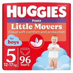Набор трусиков-подгузников для мальчиков Huggies Little Movers Pants 5 (12-17 кг), 96 шт. (2 уп. по 48 шт.)
