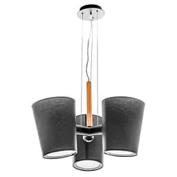 Люстра Brille подвесная лофт с абажуром E27 60W BK (BKL-644S/3)