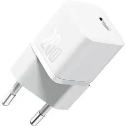 Зарядний пристрій Baseus GaN5 Fast Charger mini 1C 20W EU white (CCGN050102)