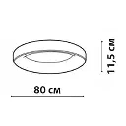 Стельовий світильник Friendlylight Rim 80 LED 3000K Black FL2098 - мініатюра 5