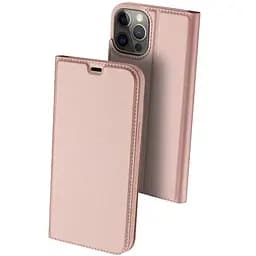 Чохол-книжка Dux Ducis з кишенею для візиток для Apple iPhone 13 Pro Max 6.7 Rose Gold
