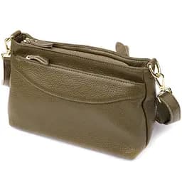 Шкіряна сумка Vintage із щільним дном для жінок 27х16х11 см sum0027630 - мініатюра 2