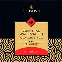 Пробник лубриканта Sensuva Ultra-Thick Water-Based Strawberry 6 мл (ROZ6501053540)