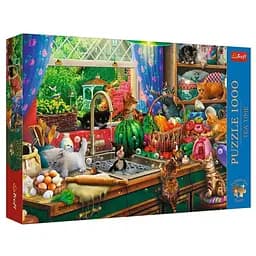 Пазл Trefl Час чаювання: Проблемні кошенята 1000 ел. (10839)