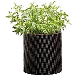 Горщик для квітів Keter S Cylinder Planter коричневий 7 л  (17197934521_S)