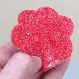 Сквіш антістрес UFT Squish Cat Paw Fluffy 7 Пухнаста лапка Red  - мініатюра 3