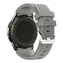 Силіконовий ремінець Watchbands для Samsung Galaxy Watch 46mm Silver Samsung Gear S3 - сірий (WB001GREY46) - мініатюра 3