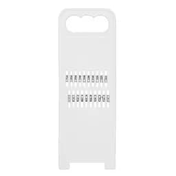 Терка пластмассовая для корейской морковки и для нарезки соломкой овощей 22.5х8 см, Kitchette Белый 81643