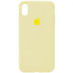 Чохол Epik Silicone Case Full Protective AA для Apple iPhone XS Max 6.5 Жовтий/Mellow Yellow