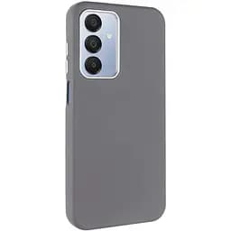 Шкіряний чохол Leather Case Metal Buttons для Samsung Galaxy A15 4G/5G / M15 5G Titanium Gray