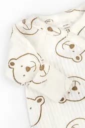 Чоловічок на кнопках Bear on Milk для новонароджених з малою вагою інтерлок - мініатюра 3
