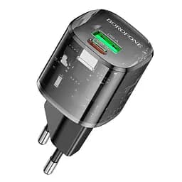 Адаптер мережевий Borofone Sunlight charger BN17 |1USB/1Type-C, 20W/3A, PD/QC| - мініатюра 2