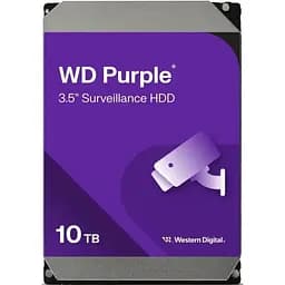 Жесткий диск WD 10 ТБ 3,5" 7200 512 МБ SATA Purple Pro Surveillance