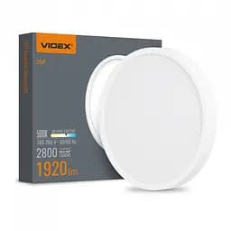LED Світильник круглий накладний VIDEX 24W 5000K White