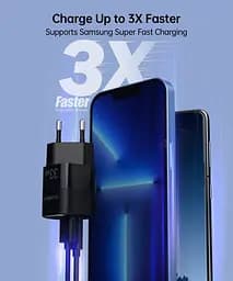Зарядний пристрій для смартфона Choetech PD5006 33W Fast Charger QC3.0/PD/PPS Black - мініатюра 7