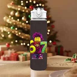 Пляшка для води Six Seven з трубочкою для спорту та фітнесу, 750 мл