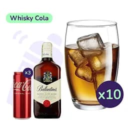 Коктейль Whisky Cola (набір інгредієнтів) х10 на основі Ballantine's