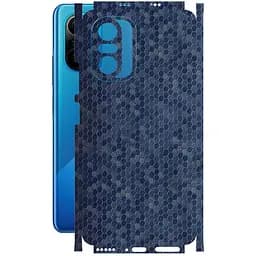 Захисна плівка StatusSKIN для Xiaomi Poco F3 2021 Корпус Вініл Соти сині