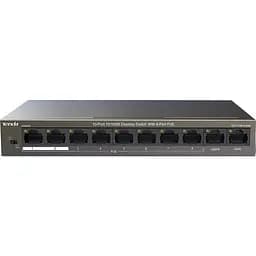 Коммутатор Tenda TEF1110P-8-63W (8xFE PoE, 2xFE uplink, Max PoE 99W) (TEF1110P-8-63W)