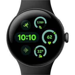 Смарт-годинник Google Pixel Watch 3 45mm LTE Black Aluminum Case/Obsidian Active Band [162936] - мініатюра 2