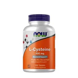 Амінокислота NOW L-Cysteine 500 mg, 100 таблеток