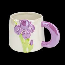 Чашка Elisey Фіолетовий ірис 400 мл фіолетовий (4013-005)  