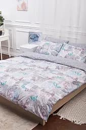 Комплект постельного белья Moon&Star полуторный 143х210 наволочки 2х70х70 Butterfly Gray Бязь Gold Люкс